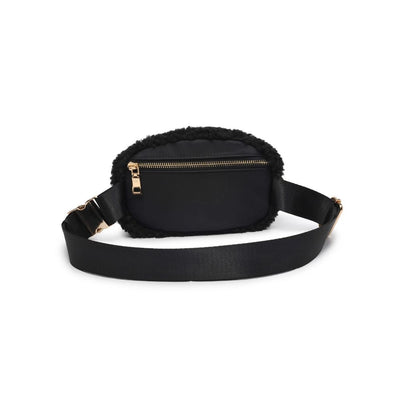 Santi Sherpa Belt Bag, Black