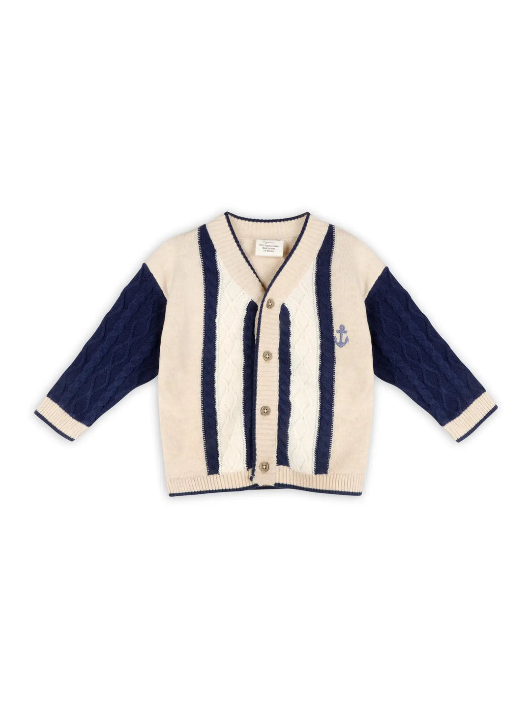 Anchor Stripe Baby Cardigan
