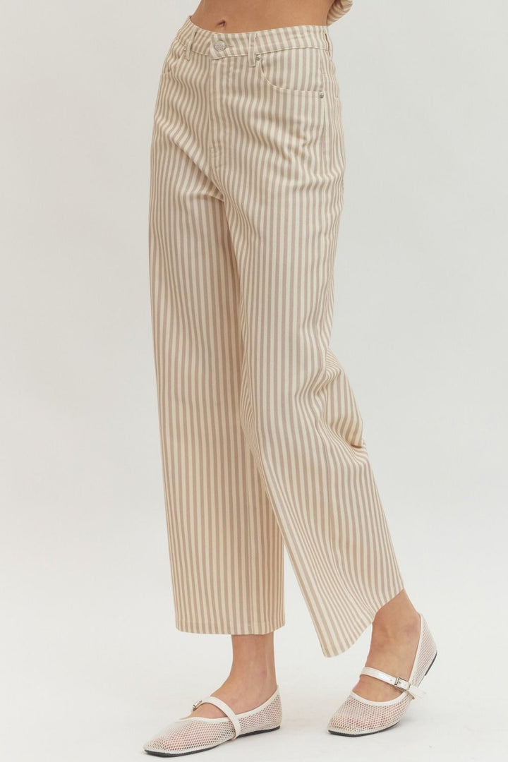 Nantucket Neutral Stripe Pant