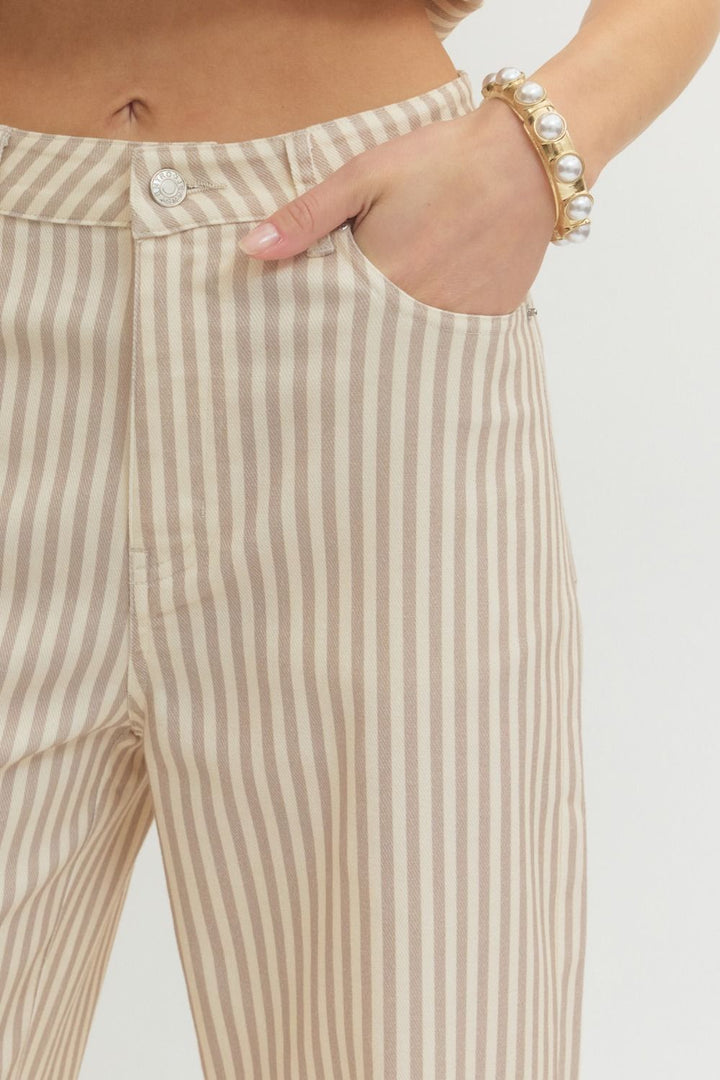 Nantucket Neutral Stripe Pant