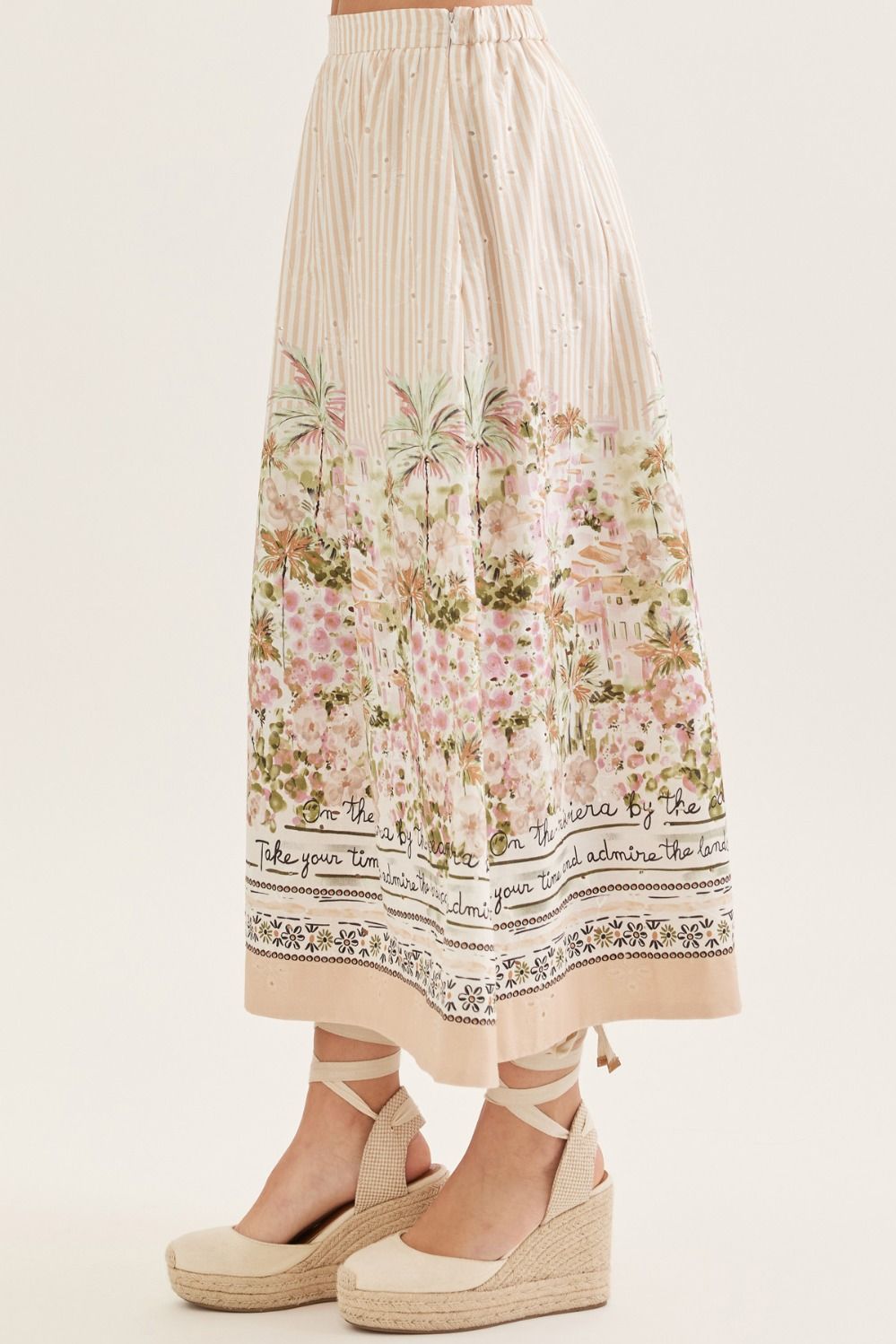 Palm Paradise Midi Skirt