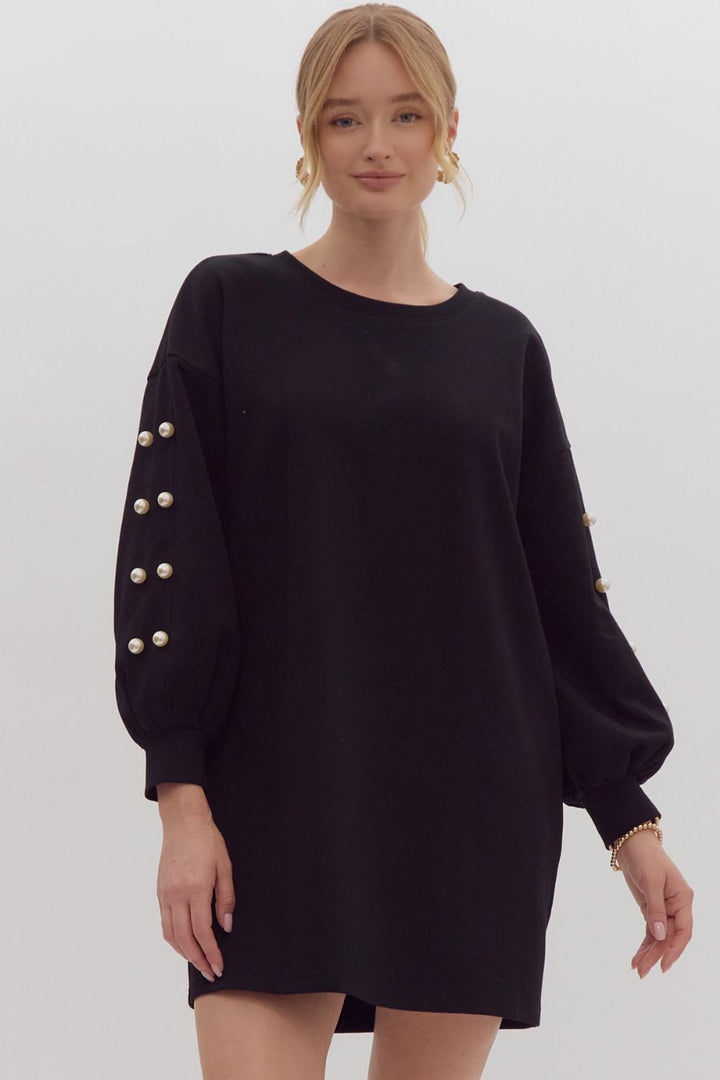 Parade of Pearls Sweater Dress