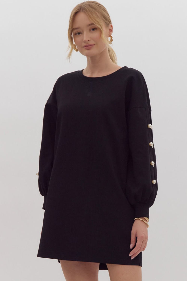 Parade of Pearls Sweater Dress