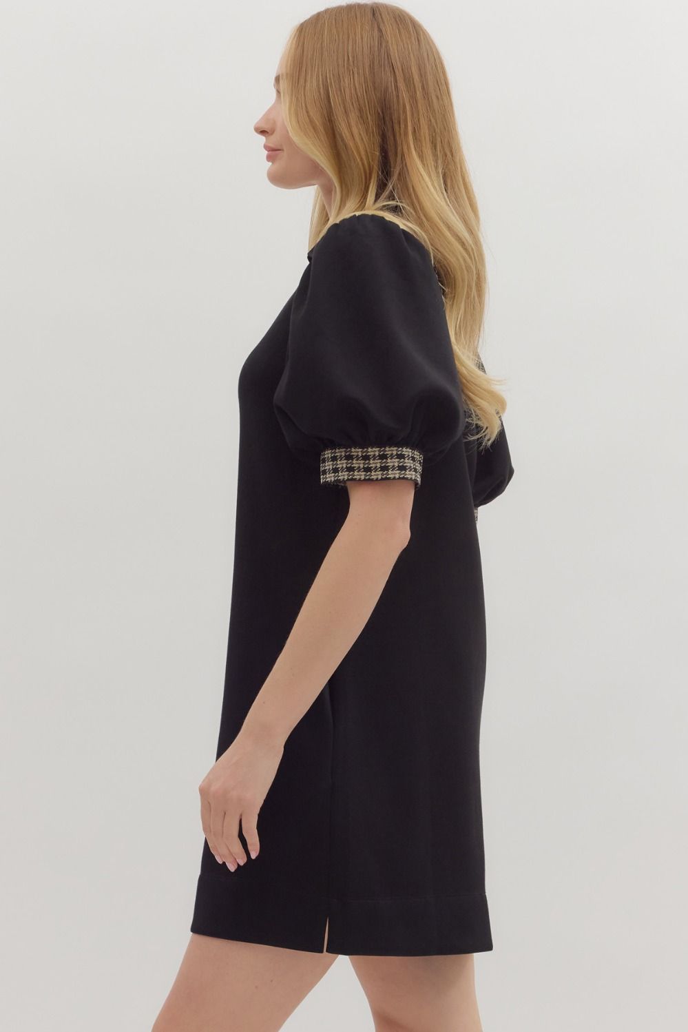 Cocoa Chic Houndstooth Dress, Final Sale