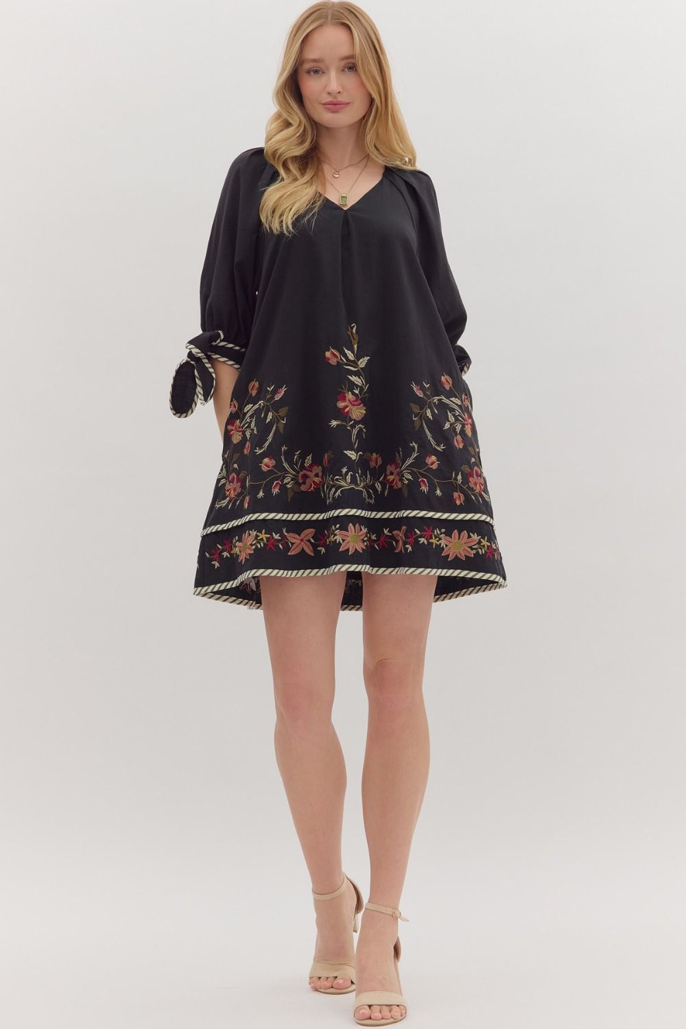 Felicity Floral Embroidered Dress