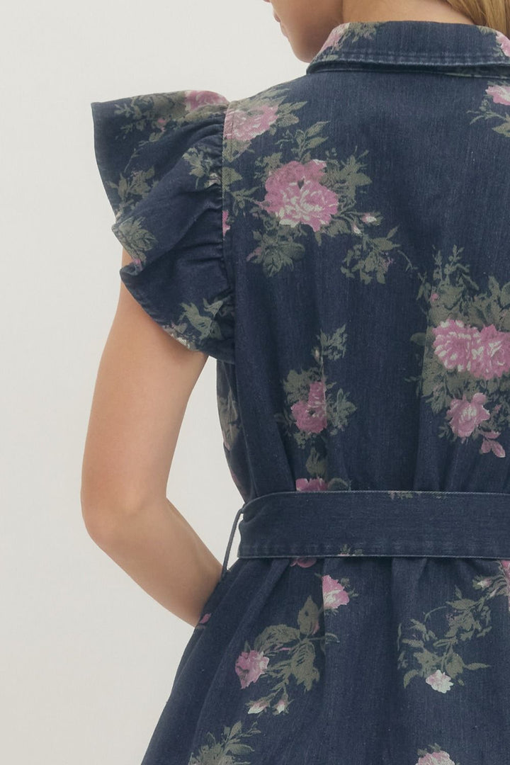 Southern Belle Denim Dress D29064 ENTRO Dark Denim / S Southern Belle Denim Dress D29064 ENTRO Dark Denim / S
