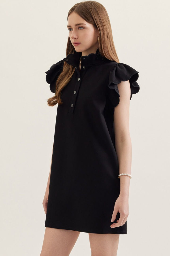 Lyndsay Ruffle Sleeve Dress