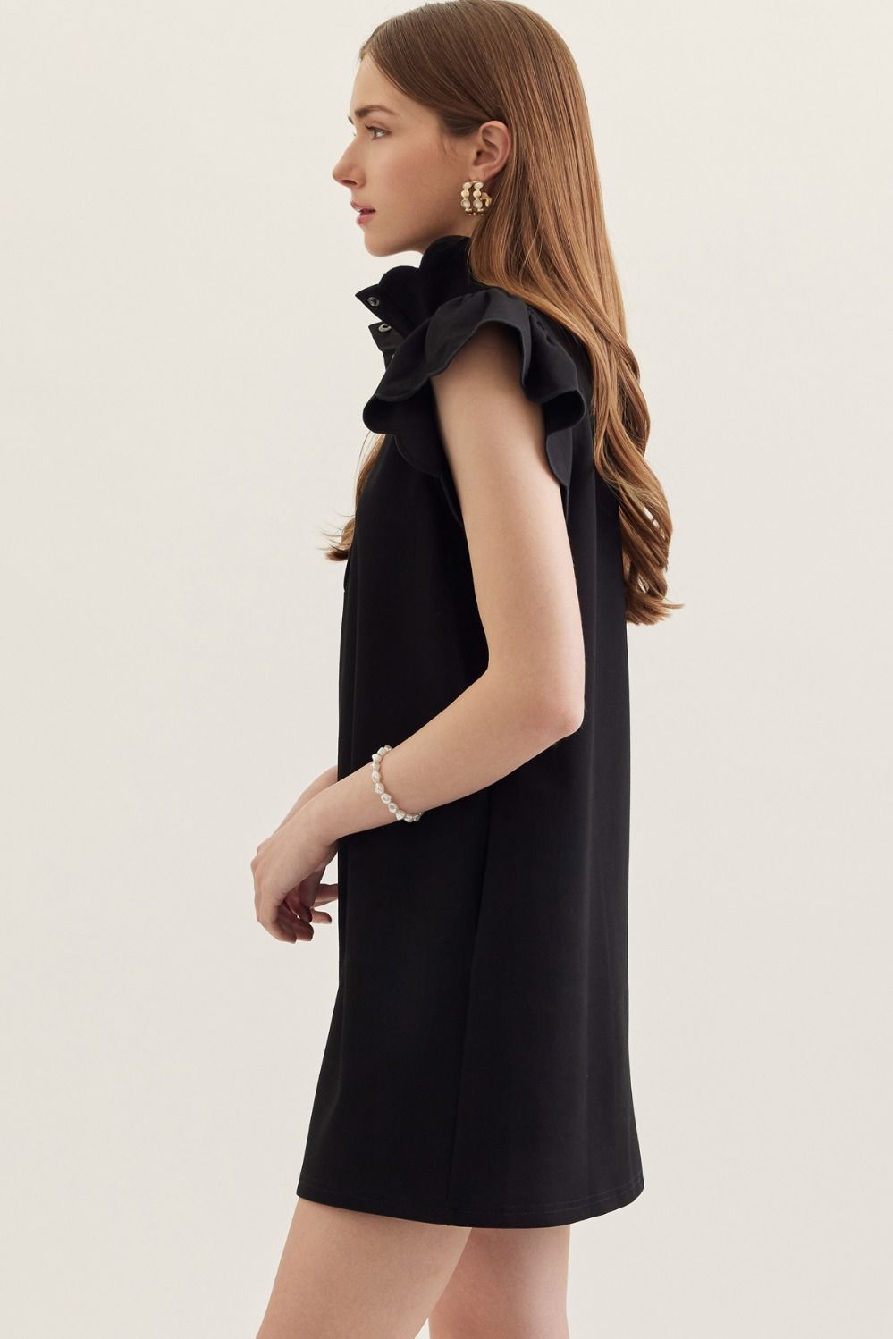 Lyndsay Ruffle Sleeve Dress