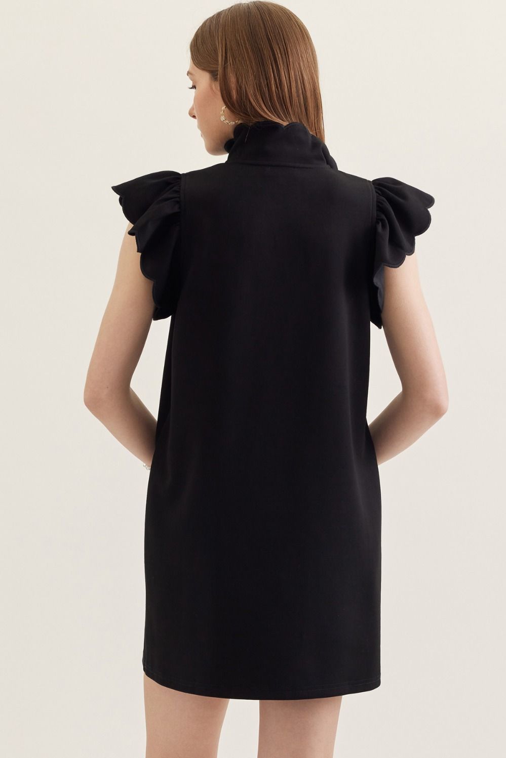 Lyndsay Ruffle Sleeve Dress