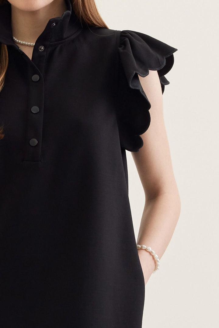 Lyndsay Ruffle Sleeve Dress