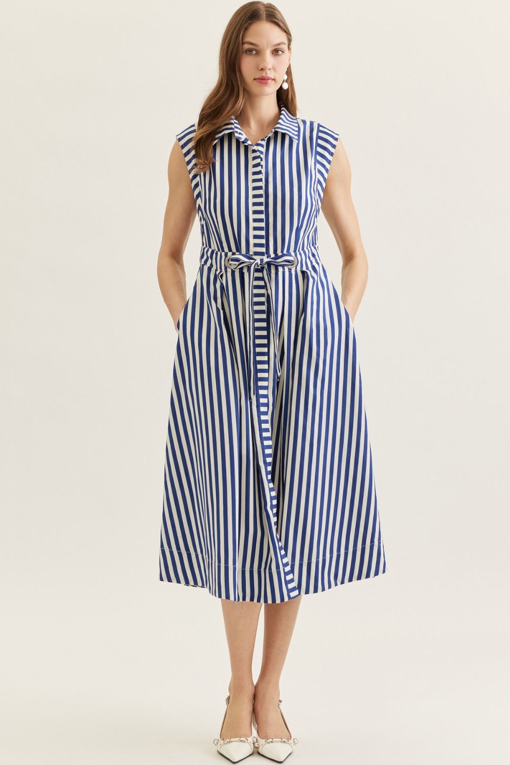 Shoreline Stripe Dress D31446 Entro – Just Girls Boutique