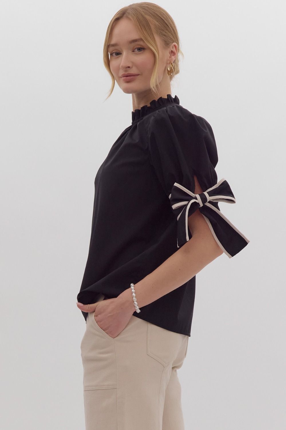 Heidi Bow Sleeve Top