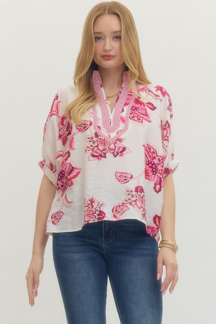 Spring Fling V-Neck Top