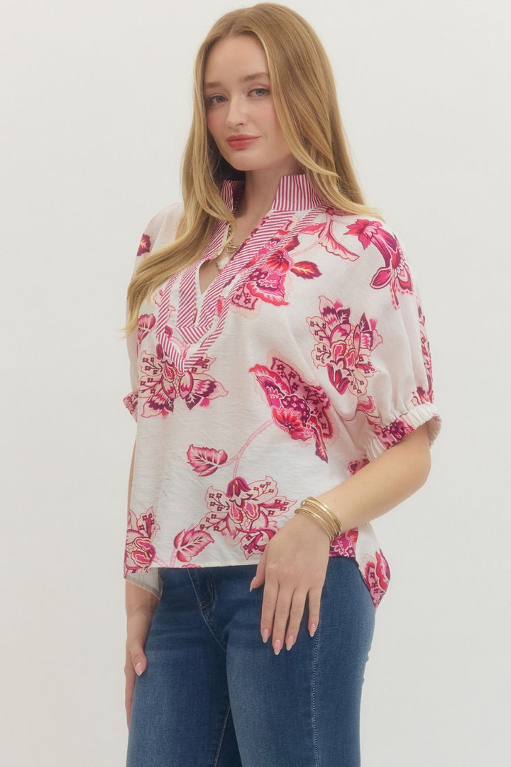 Spring Fling V-Neck Top