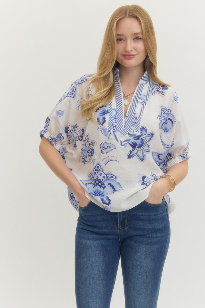 Spring Fling V-Neck Top