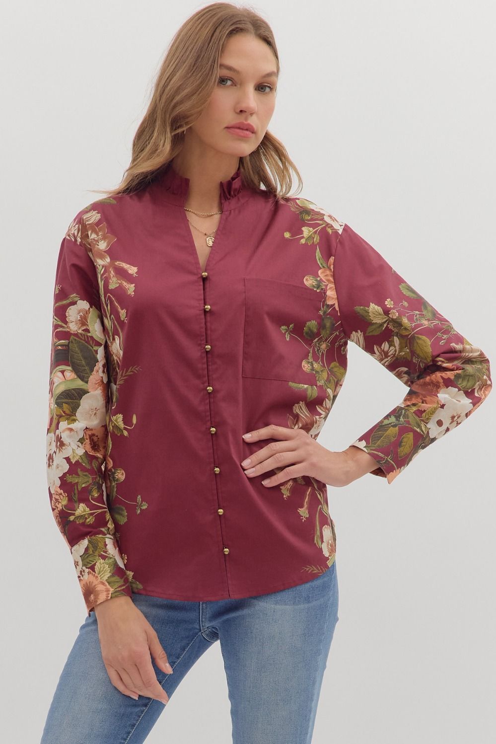 Secret Garden Button Blouse