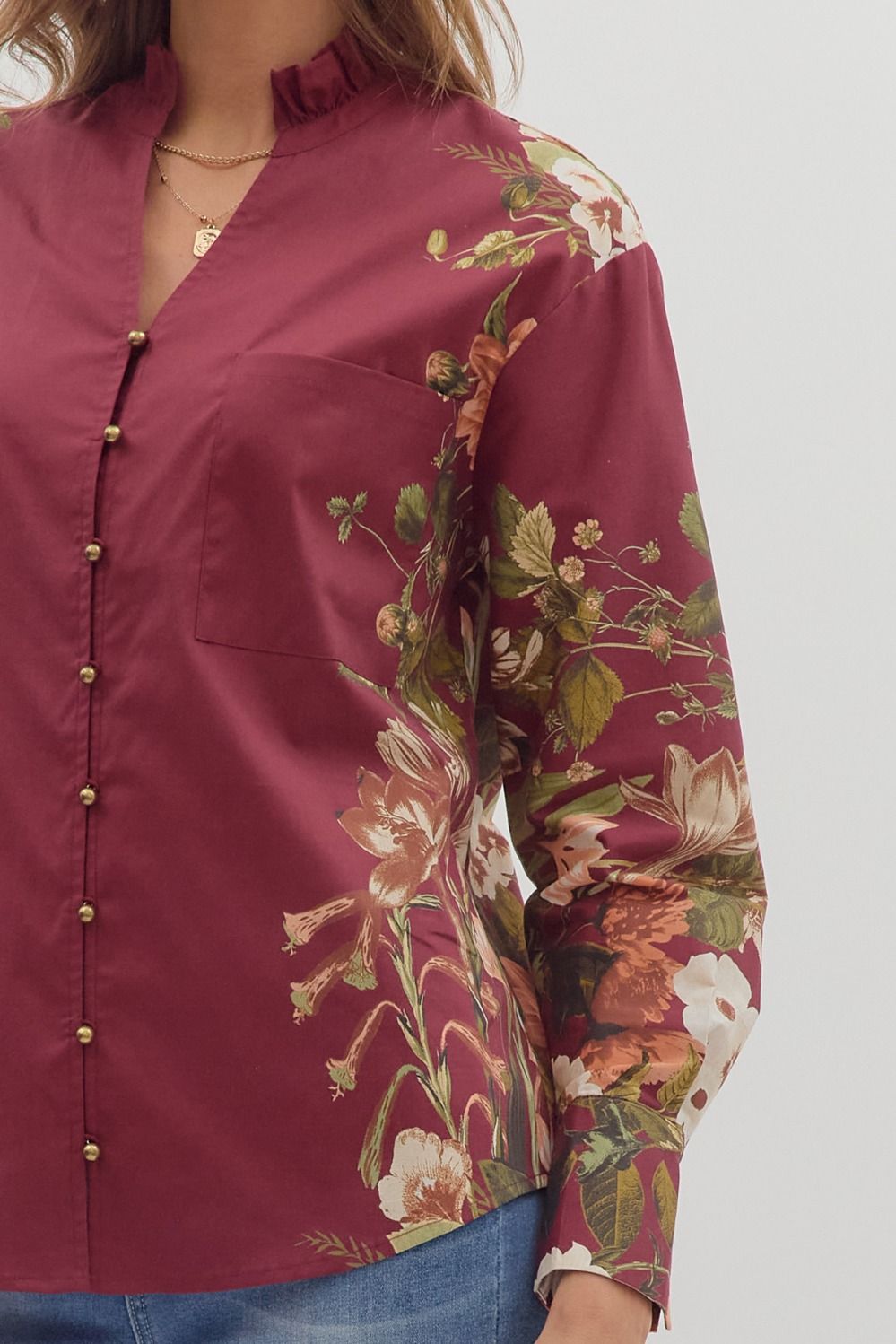 Secret Garden Button Blouse