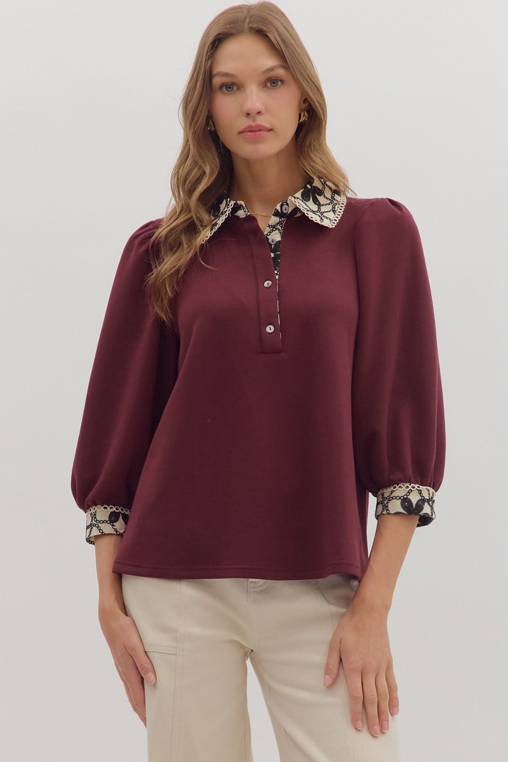 Fern & Fleur Embroidered Top