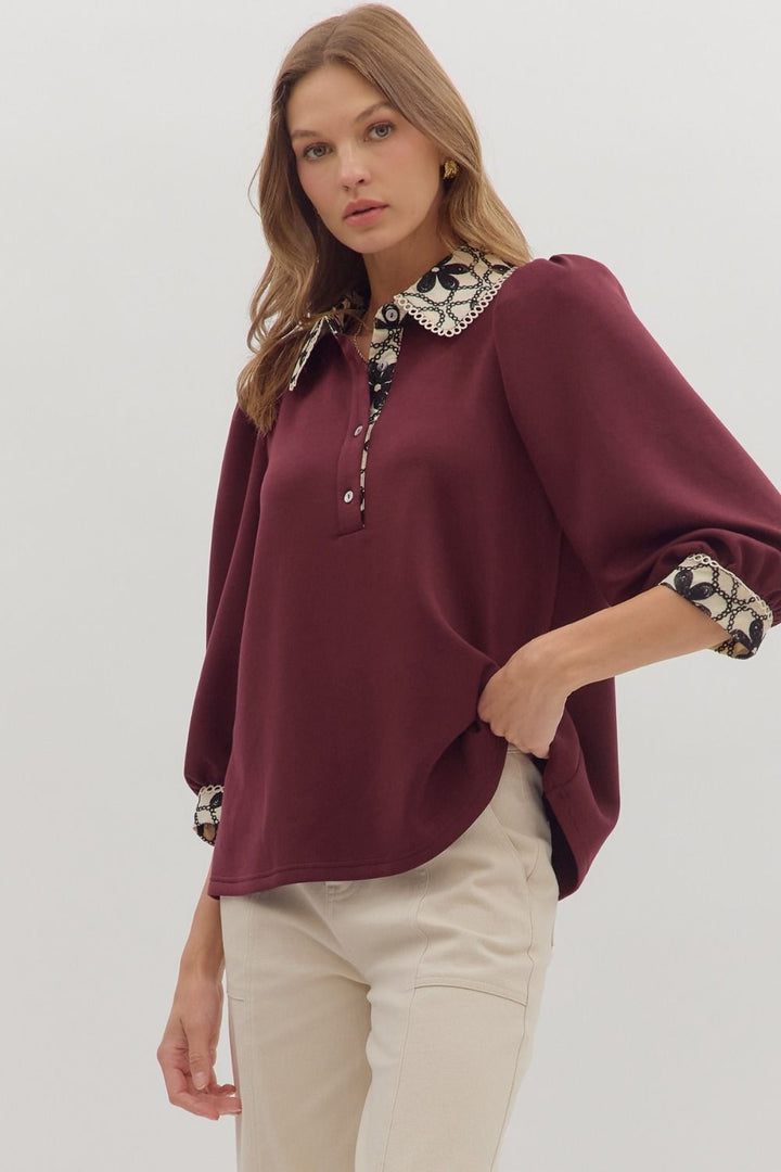 Fern & Fleur Embroidered Top