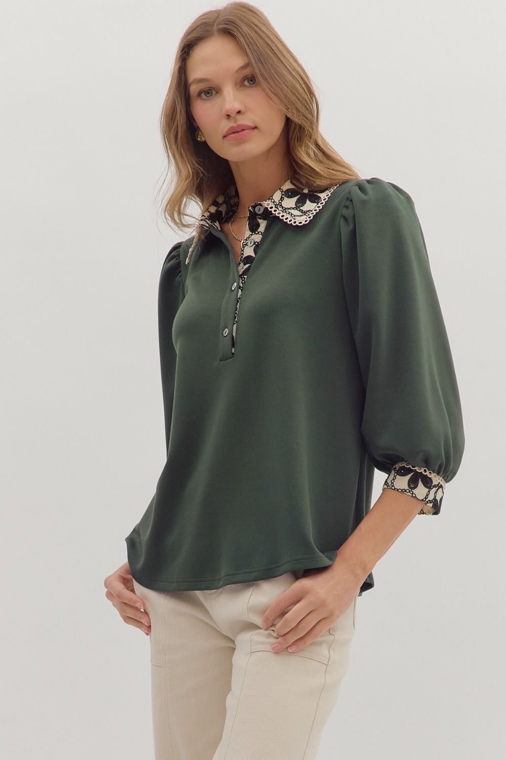 Fern & Fleur Embroidered Top