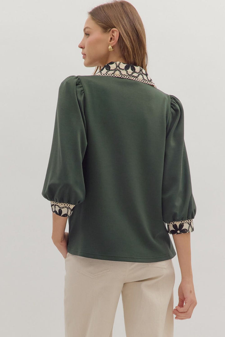 Fern & Fleur Embroidered Top