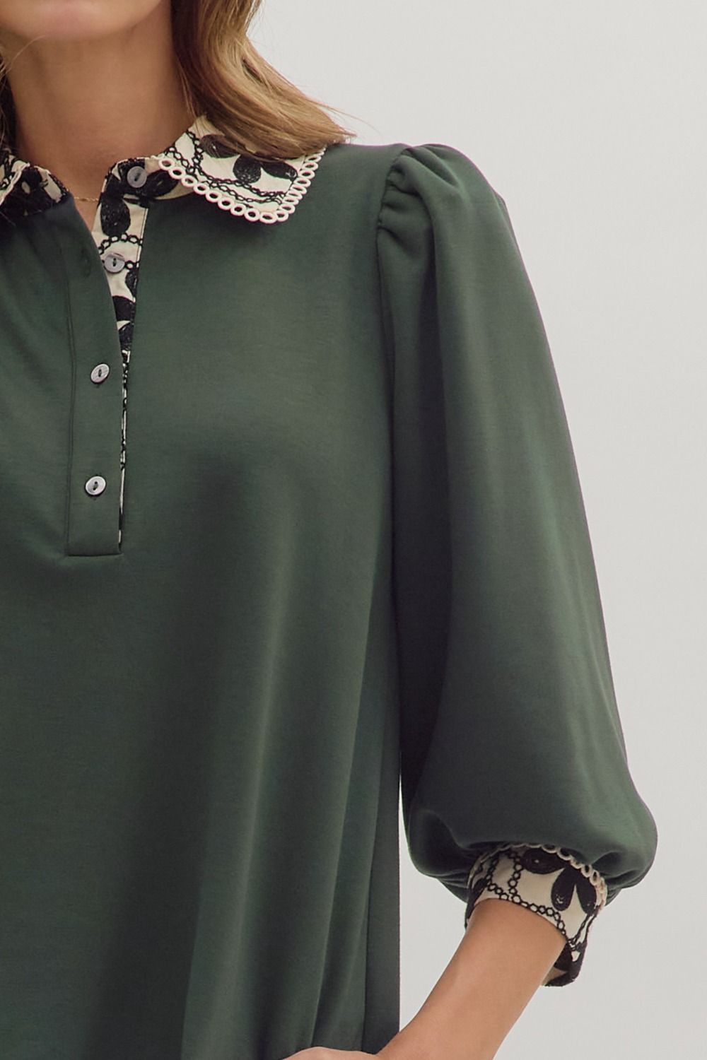 Fern & Fleur Embroidered Top