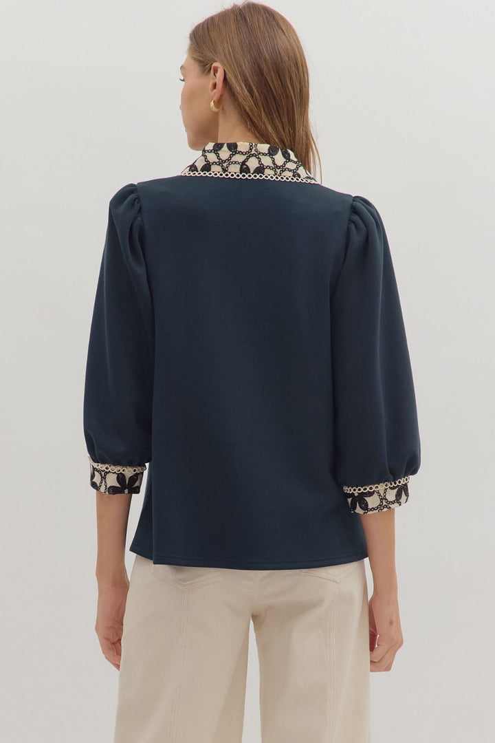 Fern & Fleur Embroidered Top