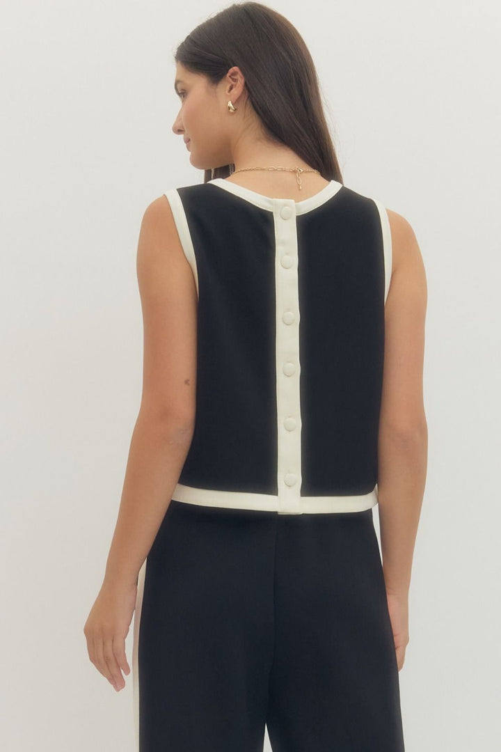 Reese Knit Button Back Tank