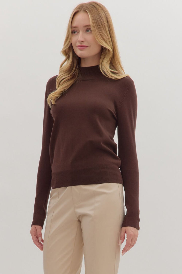 Cocoa Cafe Mock Neck
