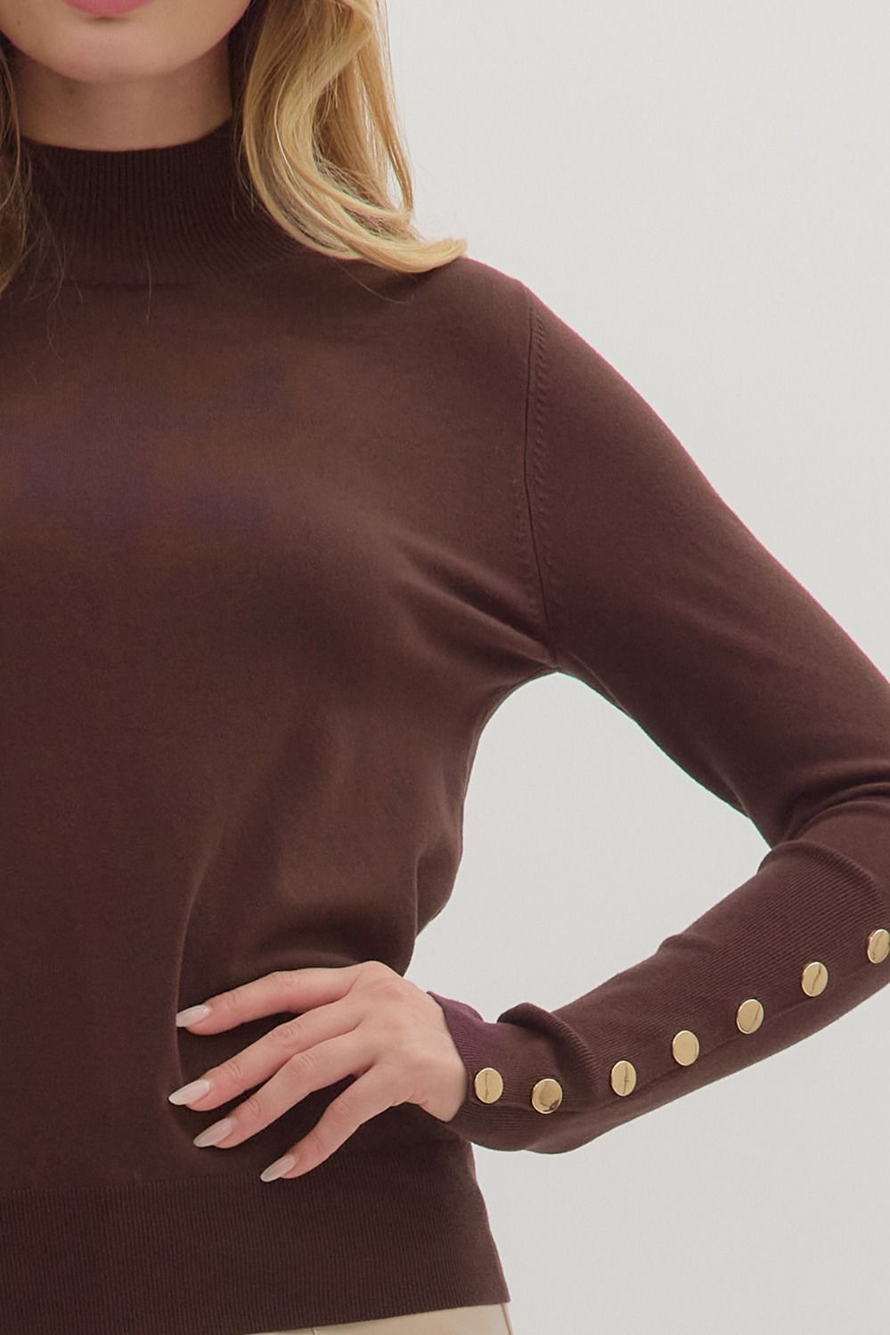 Cocoa Cafe Mock Neck