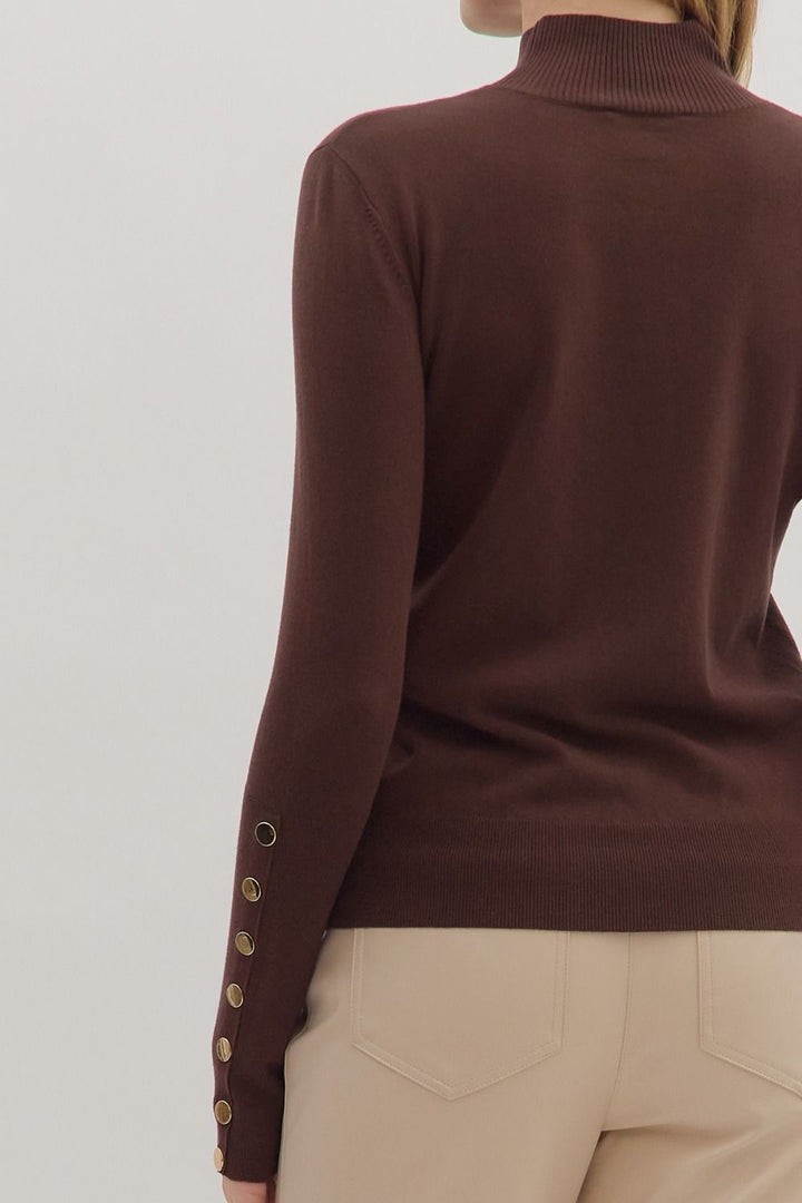 Cocoa Cafe Mock Neck