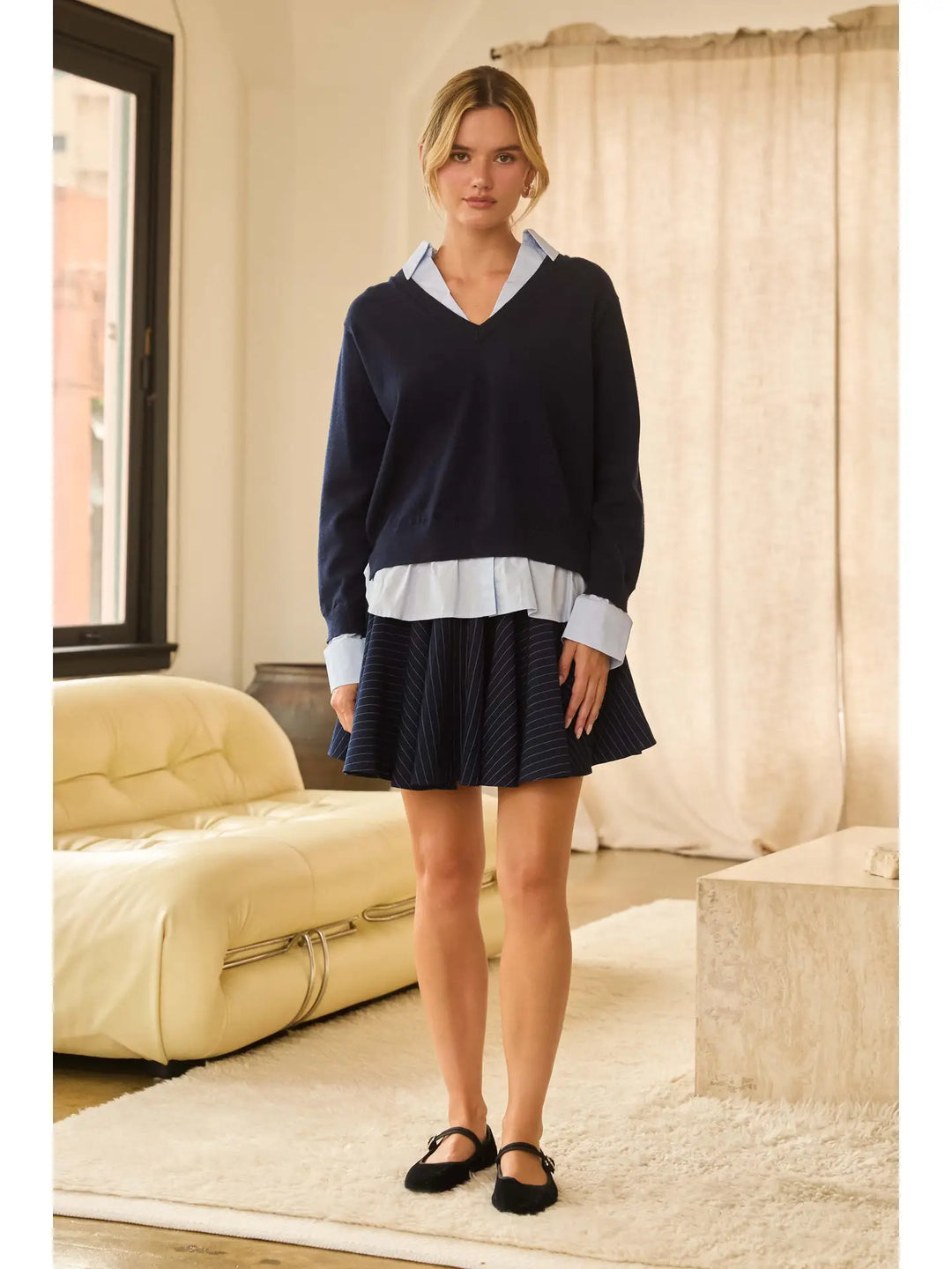 Preppy Twofer Pullover