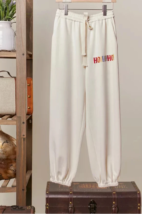 HO HO HO Rainbow Joggers