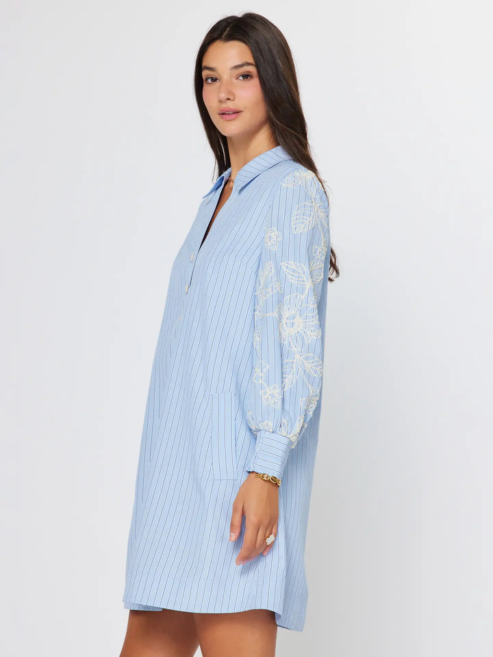 Fresh Air Floral Shirt Dress