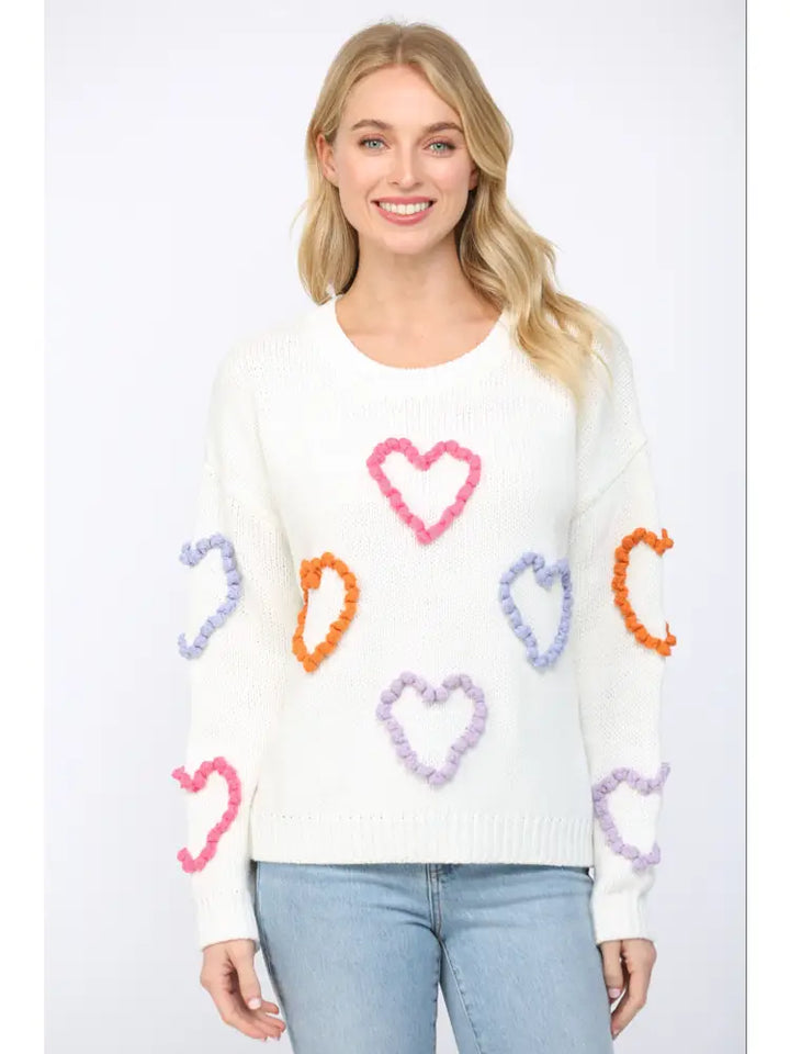 Braided Sweetheart Sweater