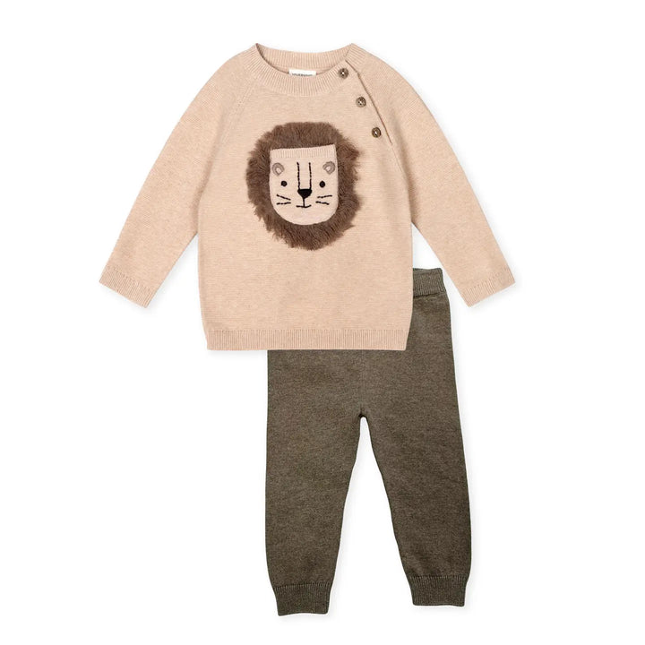 Little Lion Baby Sweater & Pants Set