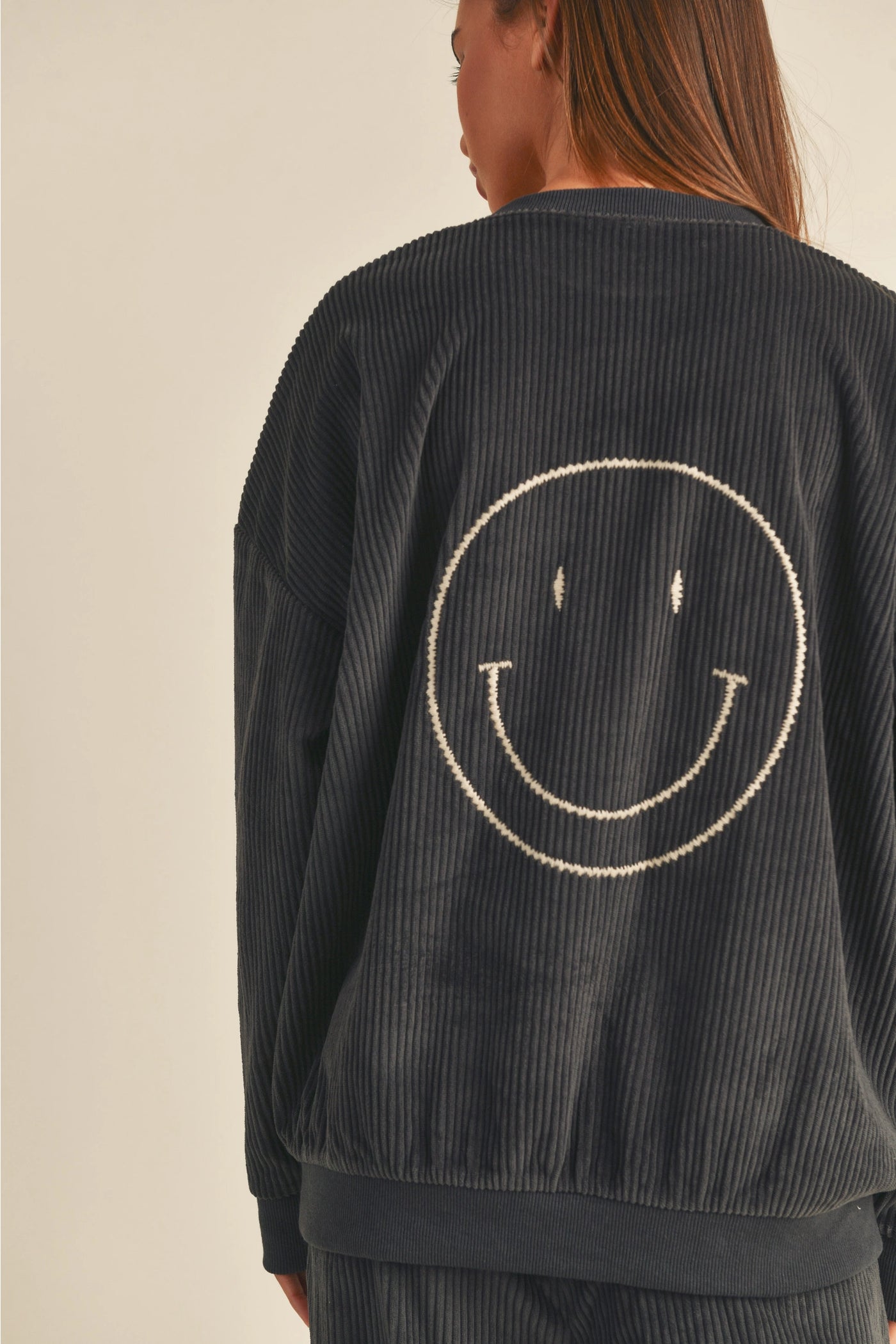 Something To Smile About Sweatshirt, Charcoal