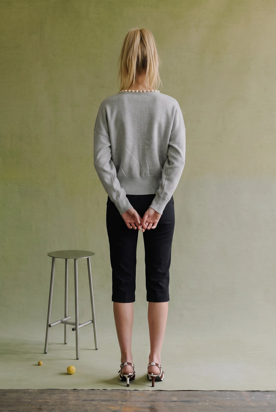 Margot Pearl Neck Sweater