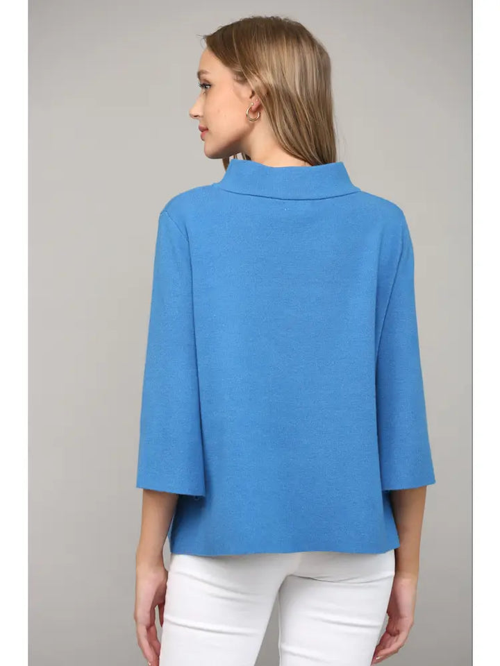 Signature Mock Neck Sweater
