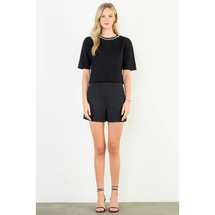 Pearl Perfection Cropped Top