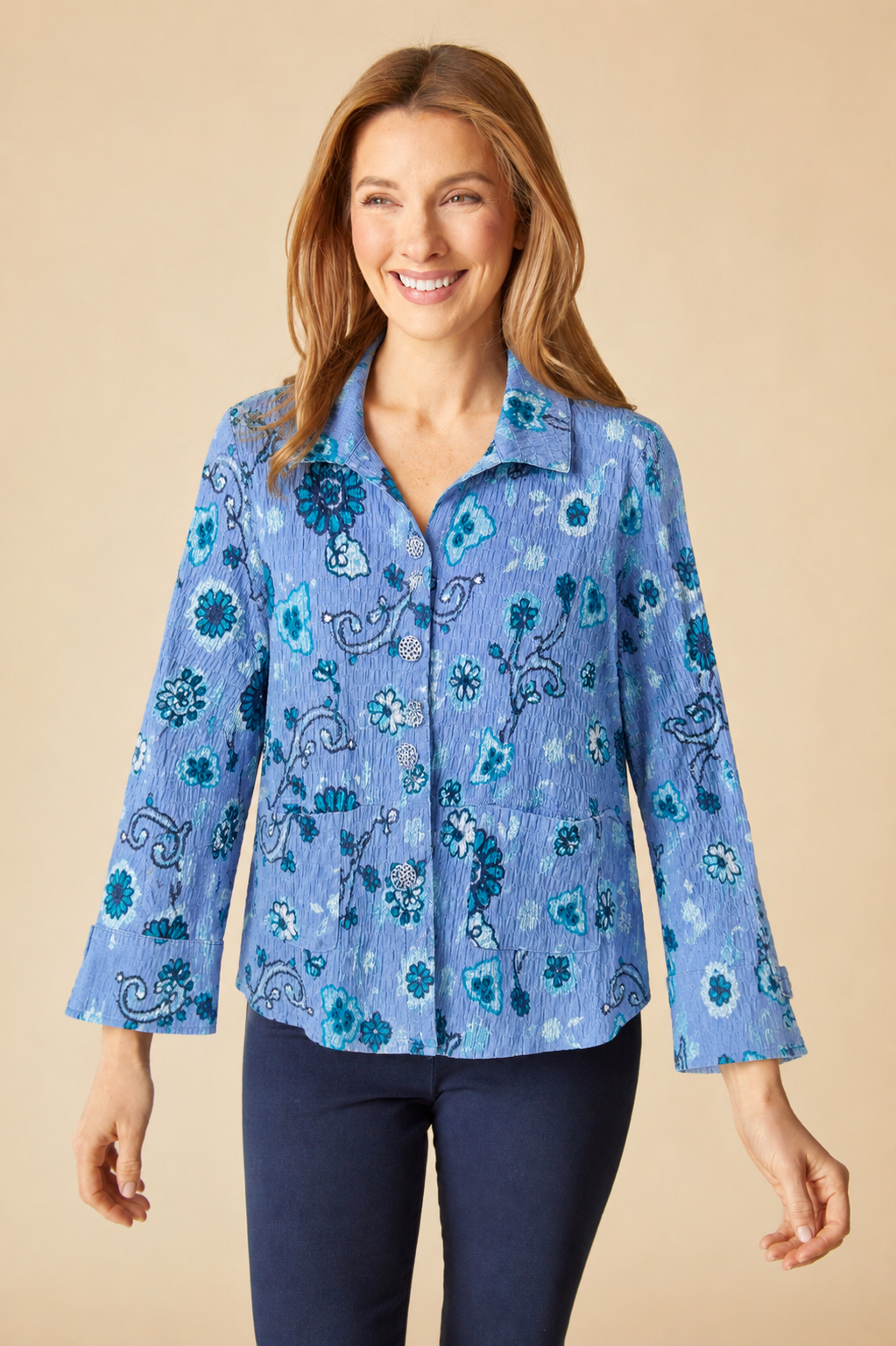 Floral Flounce Shirt