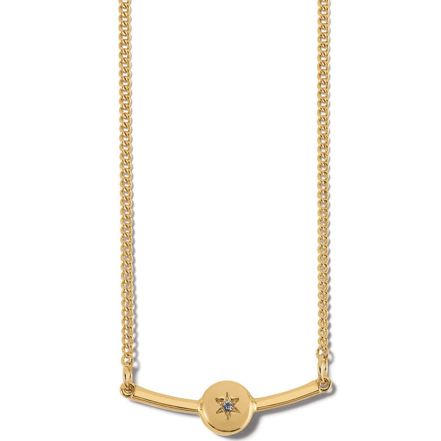 Illumina Bar Necklace, Gold