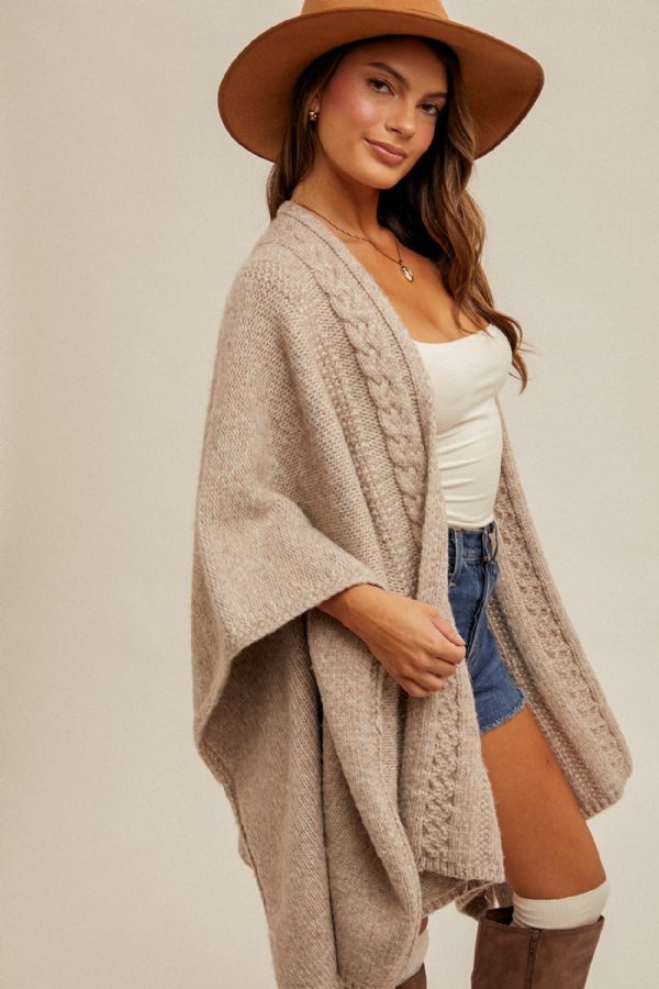 Katie Belted Poncho