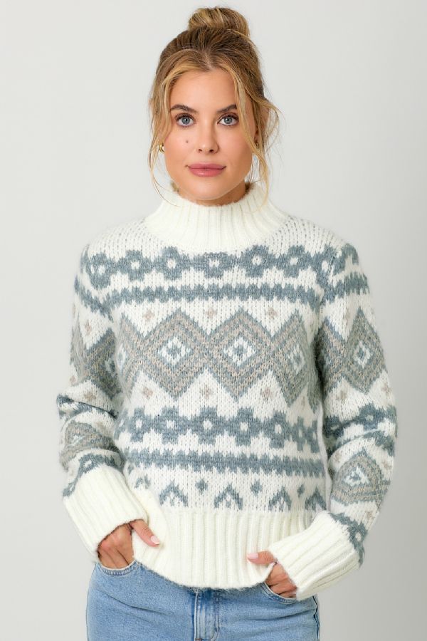 Almond Fair Isle Sweater