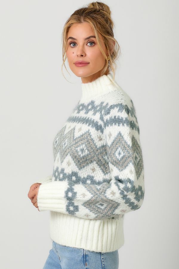 Almond Fair Isle Sweater