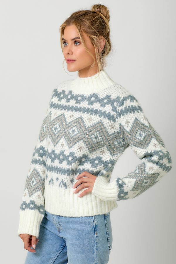 Almond Fair Isle Sweater