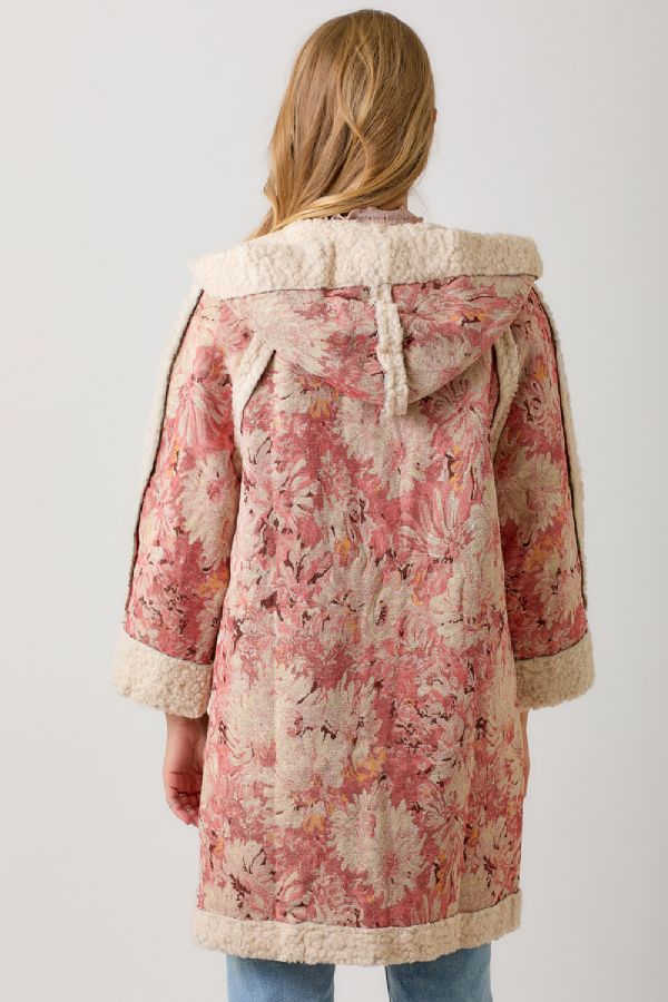 Pink Peonies Floral Jacket