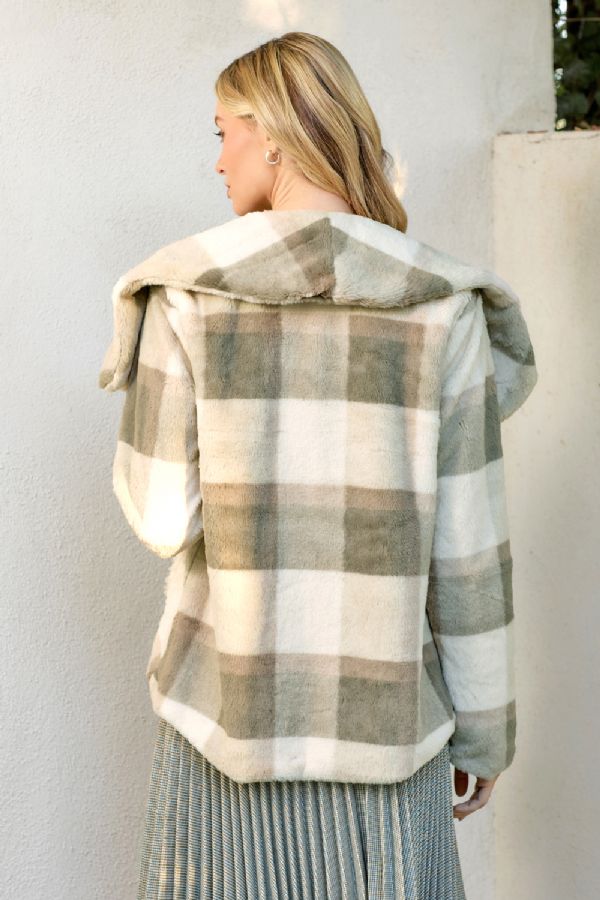 Sage & Oat Checkered Coat FINAL SALE