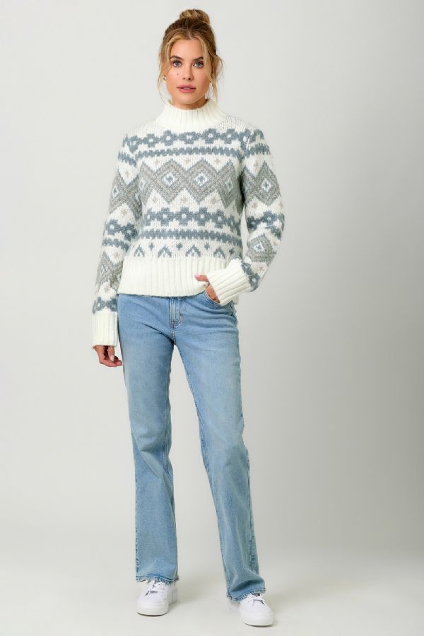 Almond Fair Isle Sweater