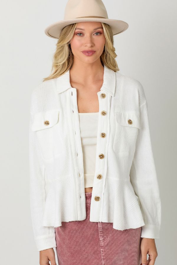 Pacific Breeze Peplum Jacket